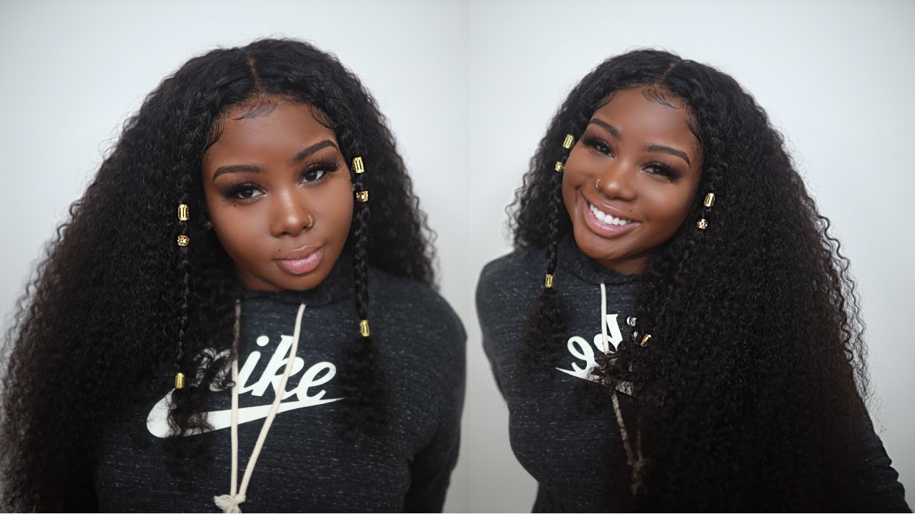♡ ♡ WOW!!! Watch Me Slay This 30 Inch Curly 250% Density Half Braided Unit ! | West Kiss Hair