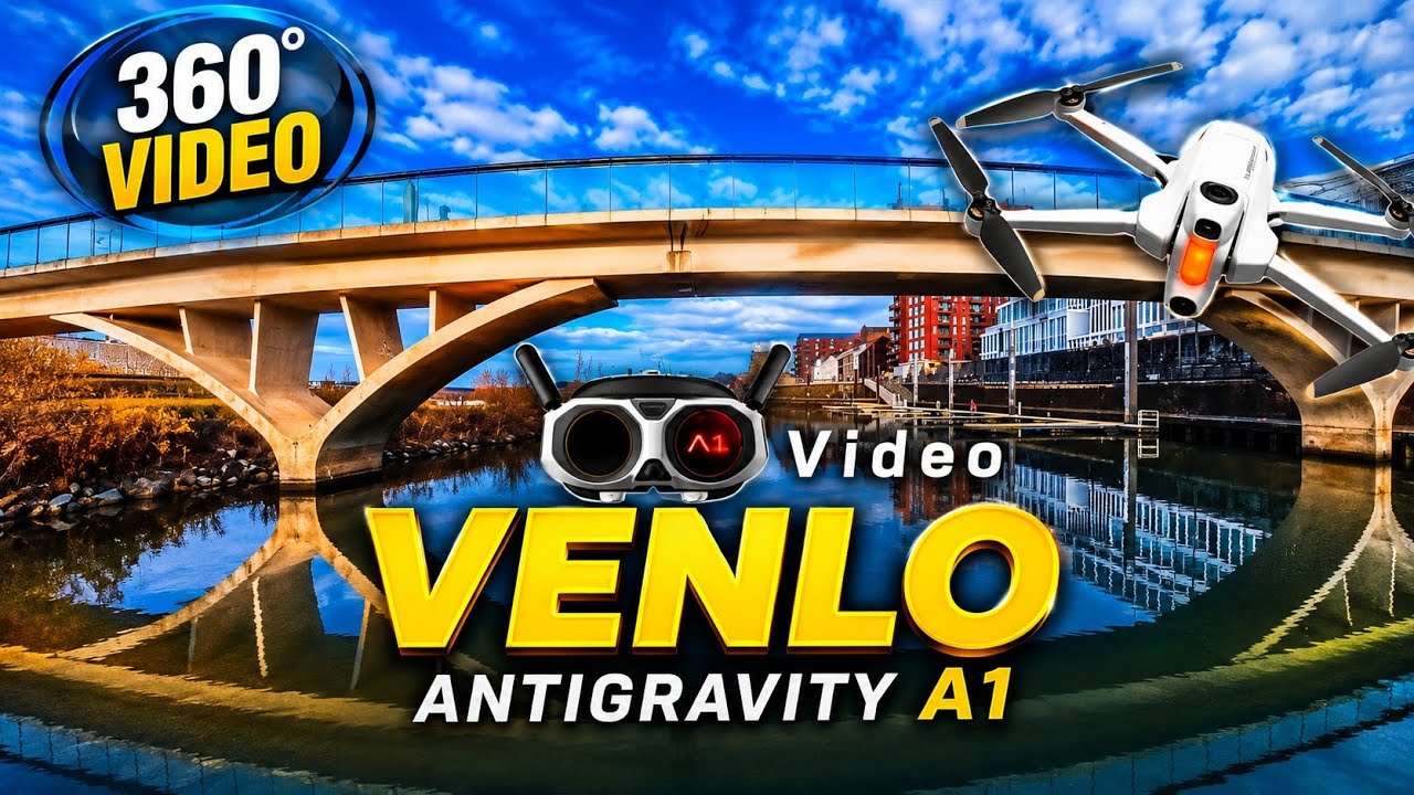 Antigravity A1 Drone 360° Test – Stunning Aerial Views of Venlo Harbor
