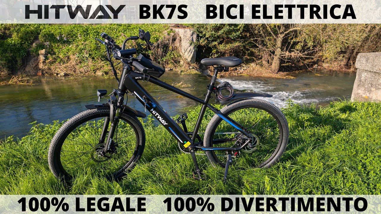 HITWAY BK7S BICI ELETTRICA A PEDALATA ASSISTITA. RECENSIONE. 100% LEGALE 100% DIVERTENTE