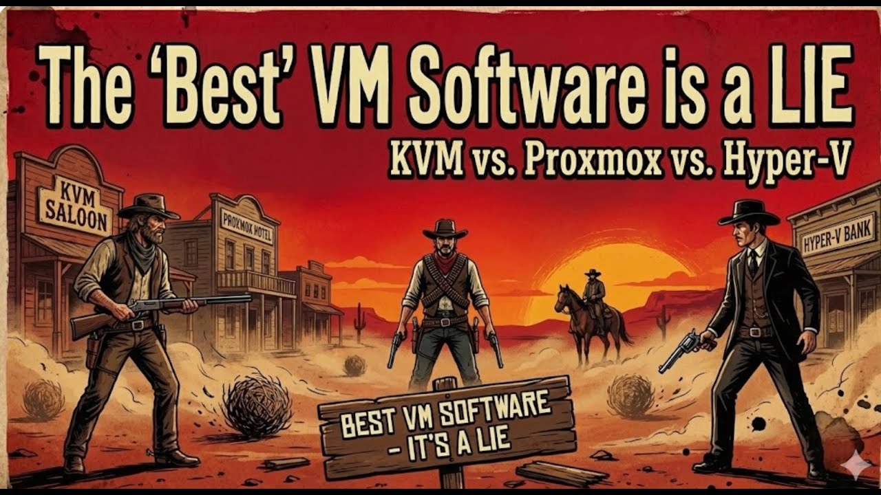 «Лучшее» программное обеспечение для виртуальных машин — это ЛОЖЬ: KVM против Proxmox против Hype...