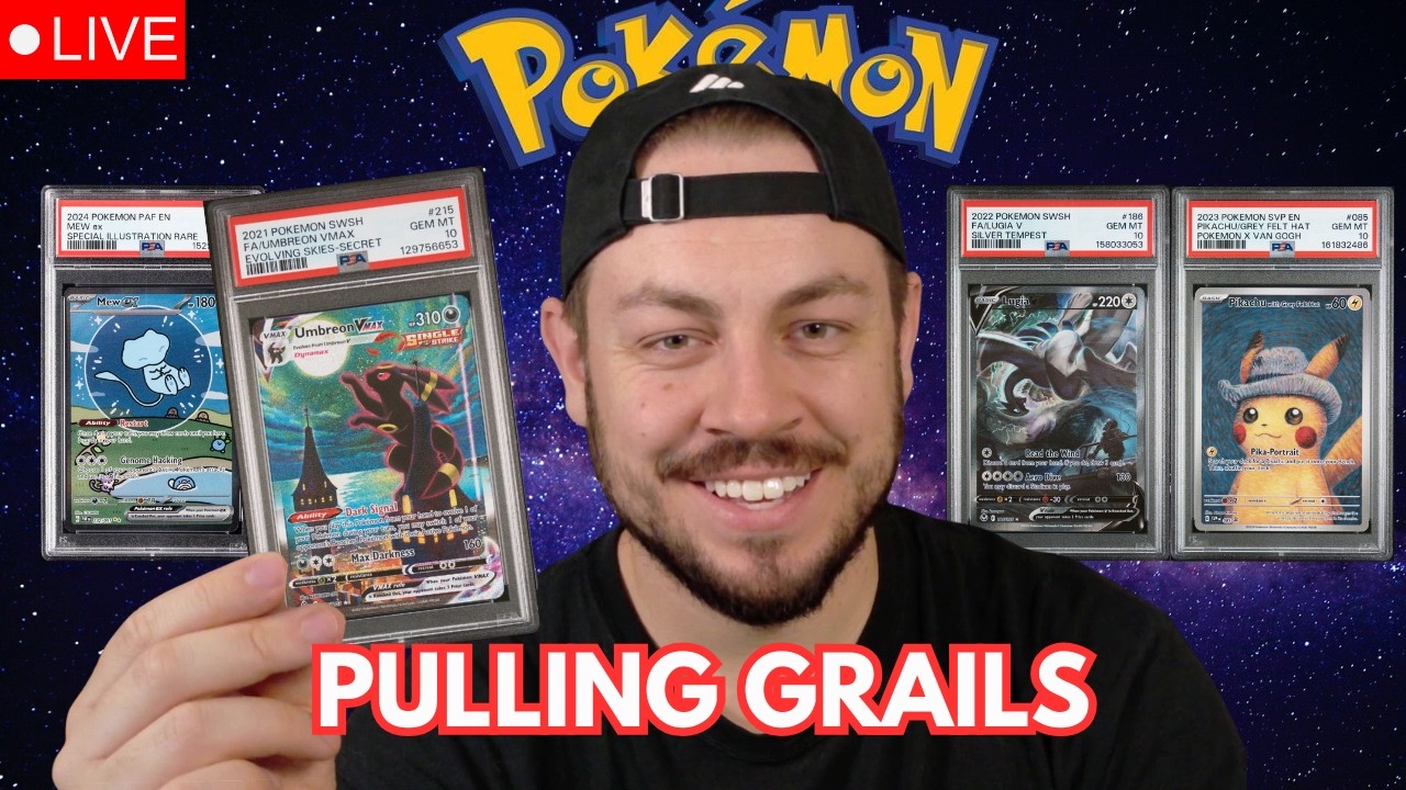 Pulling POKEMON GRAILS | DIGITAL PACK RIPS, REAL GRADED CARDS |  Giveaways + Grails + More!