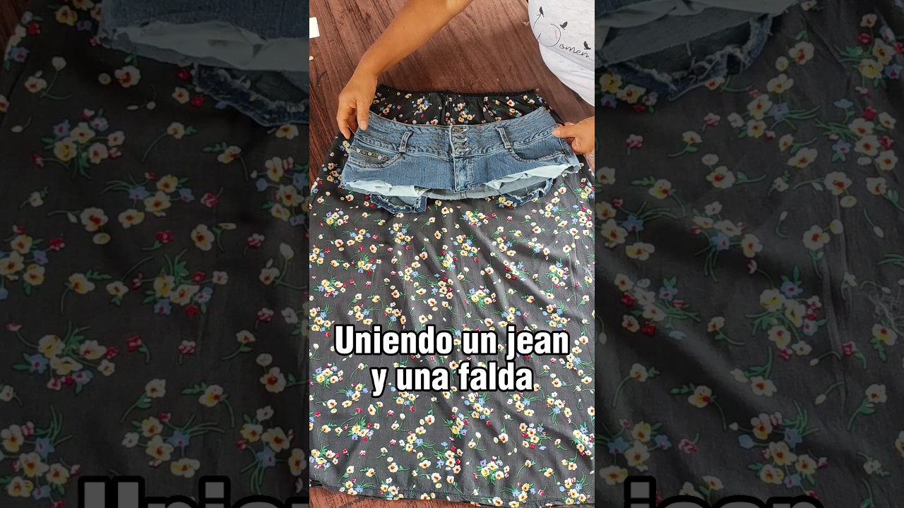 Uniendo un jean y una falda 