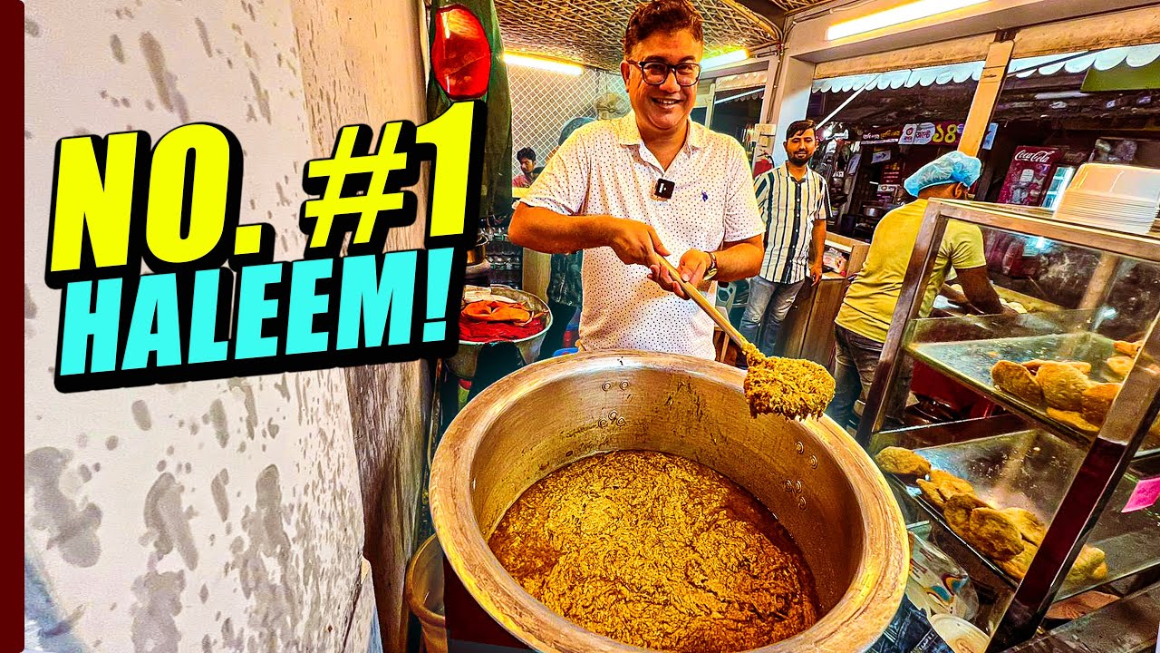 ঝুরা মাংসের হালিম দিয়ে বিফ পুরি, মিস করলেই লস্! | The Best Halim in Dhaka | Afghani Fire, Banasree