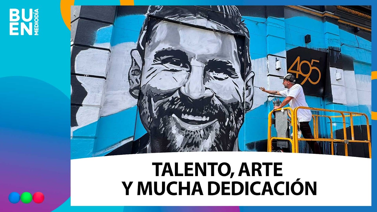 El increíble MURAL de MESSI en Río Cuarto