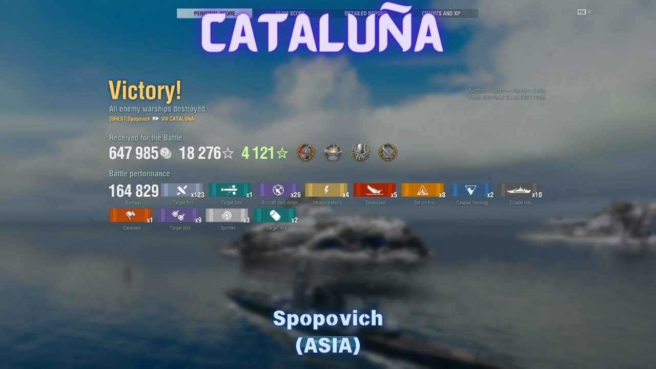 {Replay | 13.3}Tier 8 CA Spanish Catalu&ntilde;a by Spopovich(ASIA) - Kraken Unleashed and 3.1k bxp