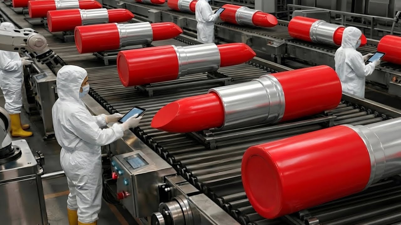 How Lipstick Is Made in Factory 💄 | Lipstick Manufacturing Process Step by Step | Factory Production
