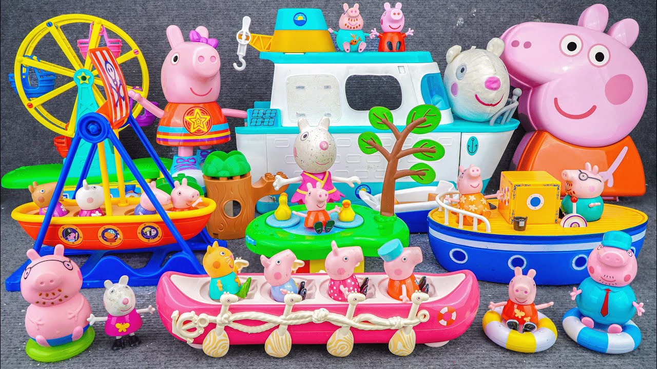 Ultimate Peppa Pig Unboxing Review | Peppa Pig Cruise Ship Playset & Peppa's Boat Toy Collection