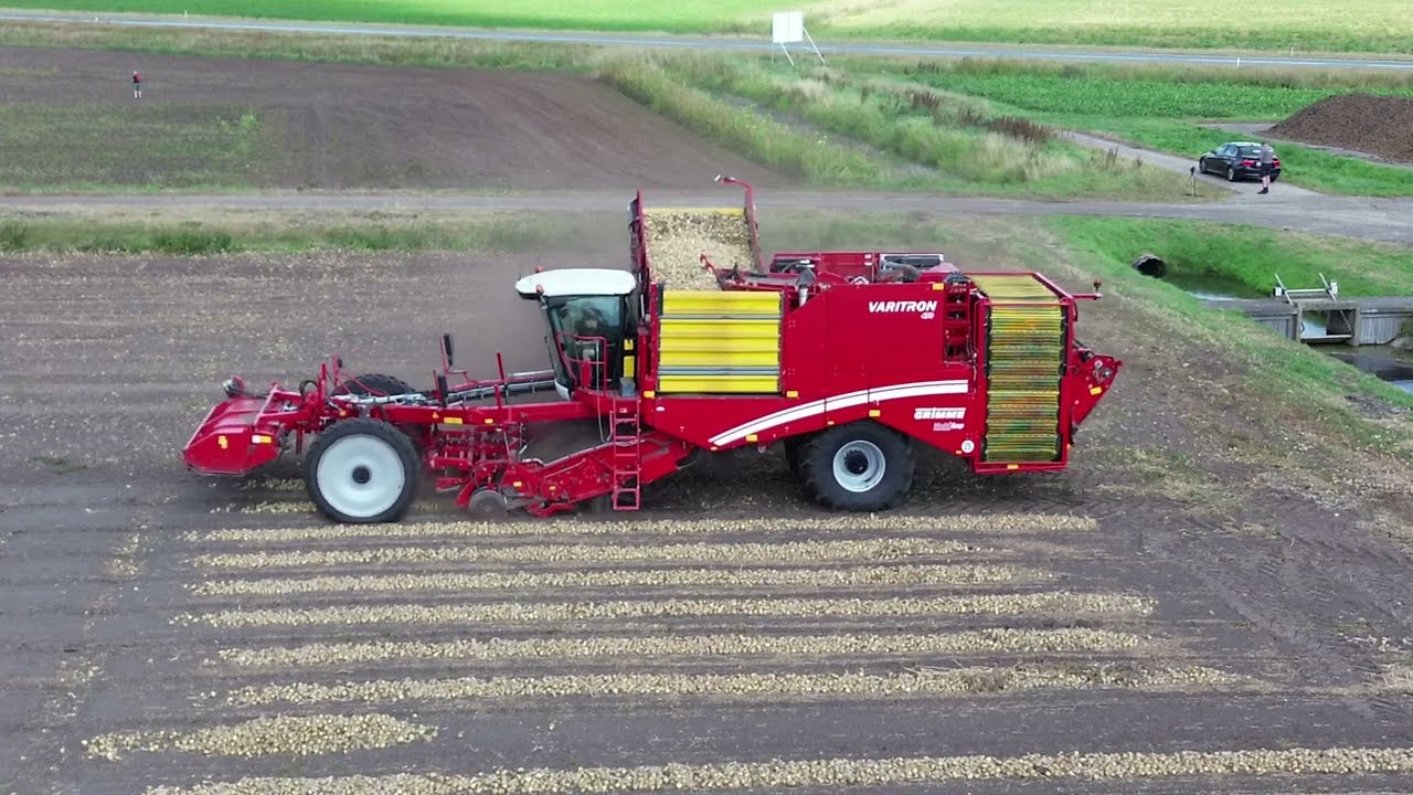 UIEN OPRAPEN MET EEN GRIMME VARITRON 470 CASE IH