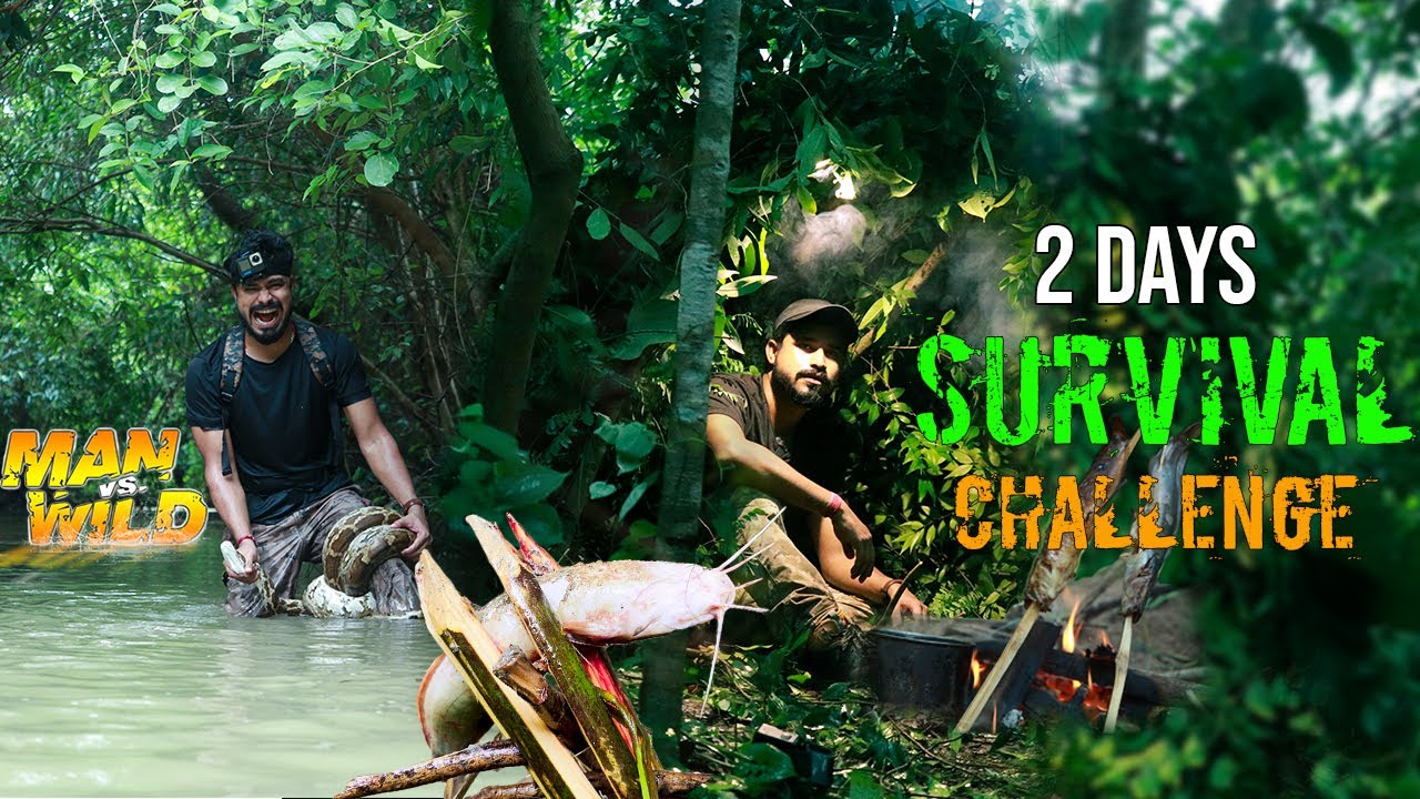 2 Days Survival Challenge Without Food, Water or Shelter | Survival Camping  | Man vs wild hindi