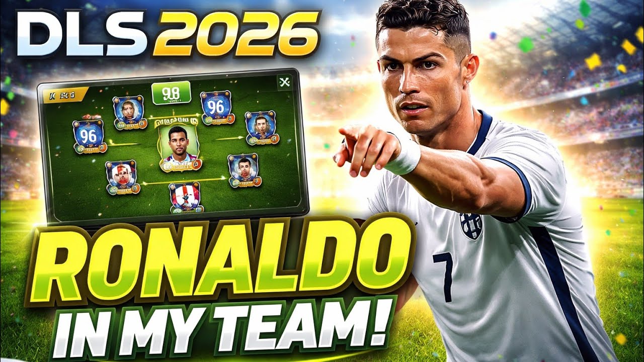 I have the Cristiano Ronaldo in my football team and win the match (DLS2026)🎮😲😉⚽️✌️⚽️⚽️