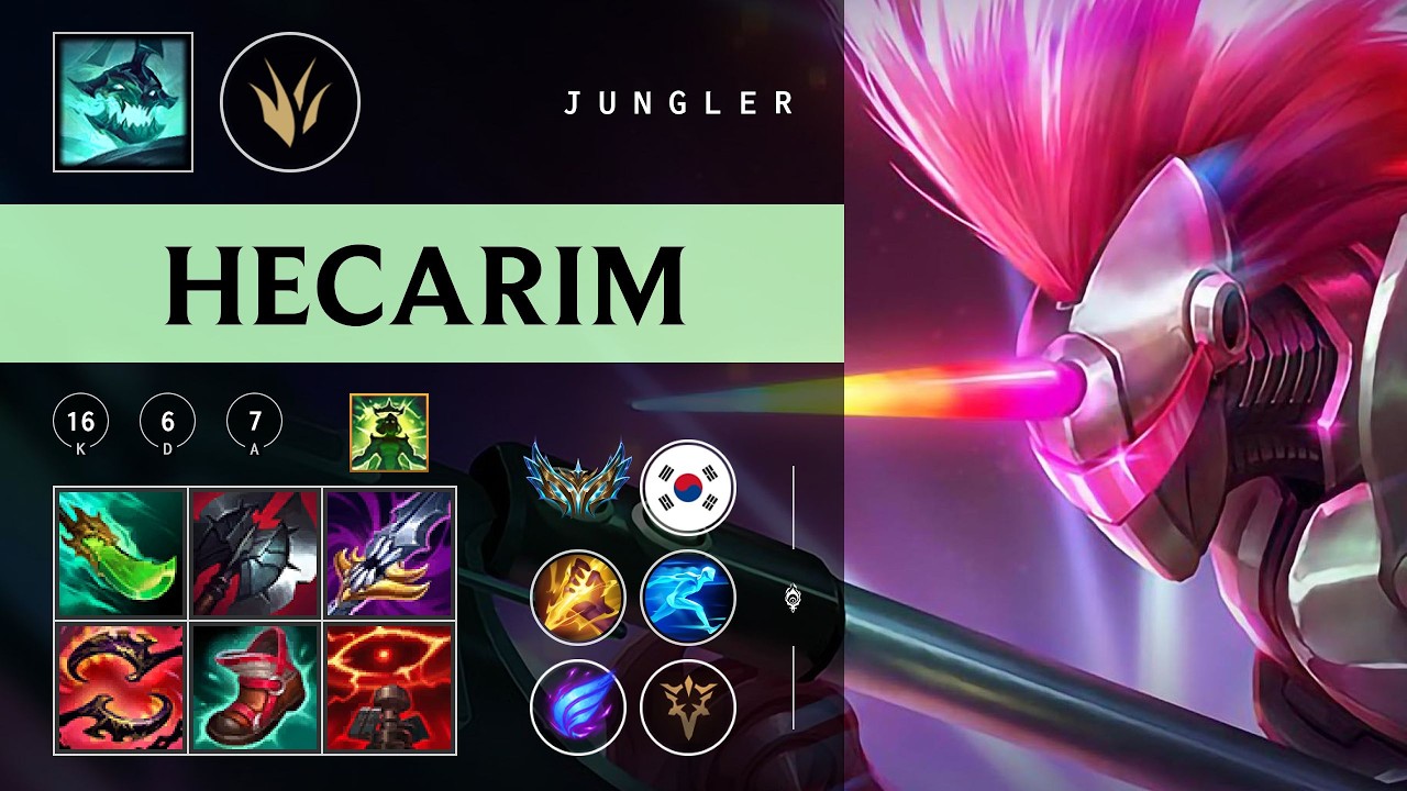Hecarim Jungle vs Nidalee - KR Challenger Patch 26.04