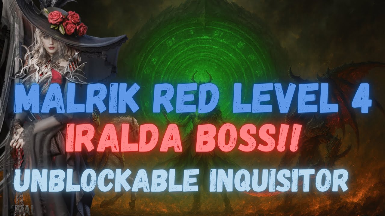 Lady Mina is a Malrik CHEAT Code!! | Iralda & Unblockable Inquistor | Red 4 pt.3 | Watcher of Realms