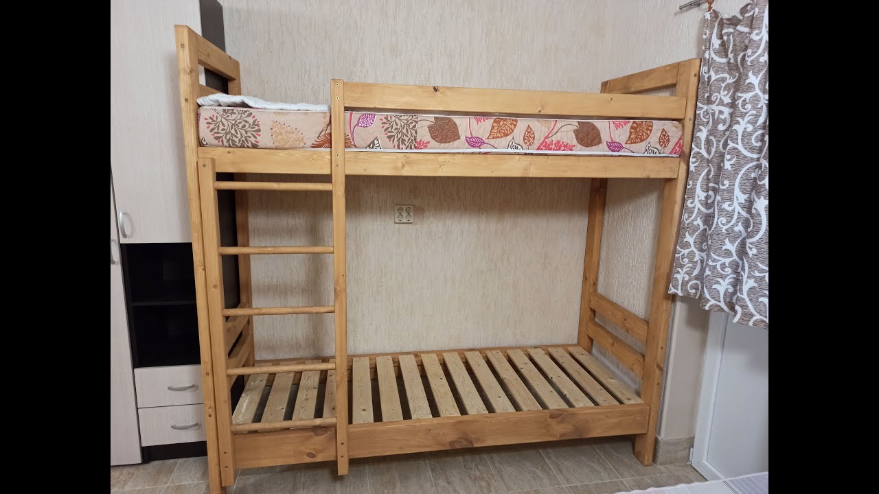 Размеры двухъярусной кровати