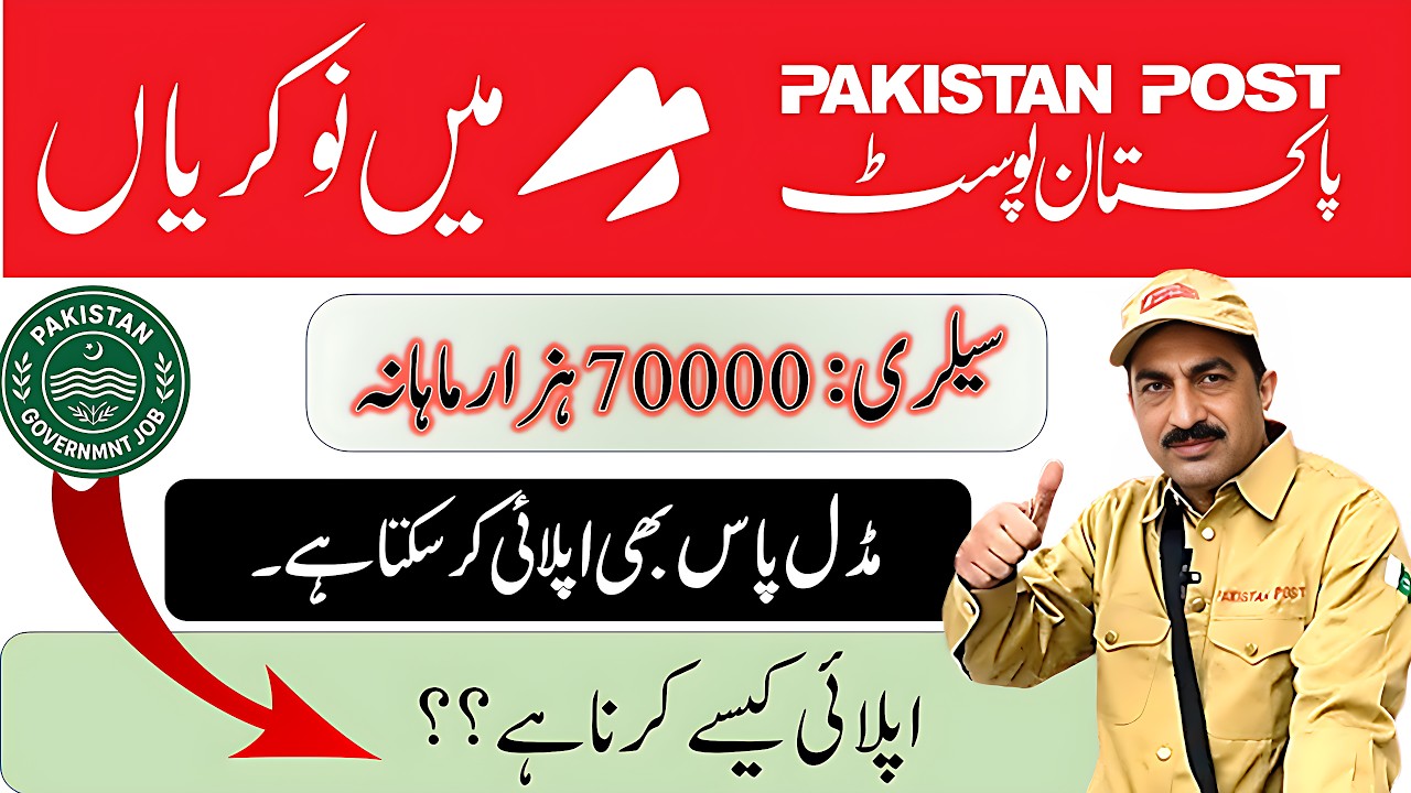 Post Office Job Vacancy 2026 | Pakistan Government Jobs | Best Jobs in KPK 2026
