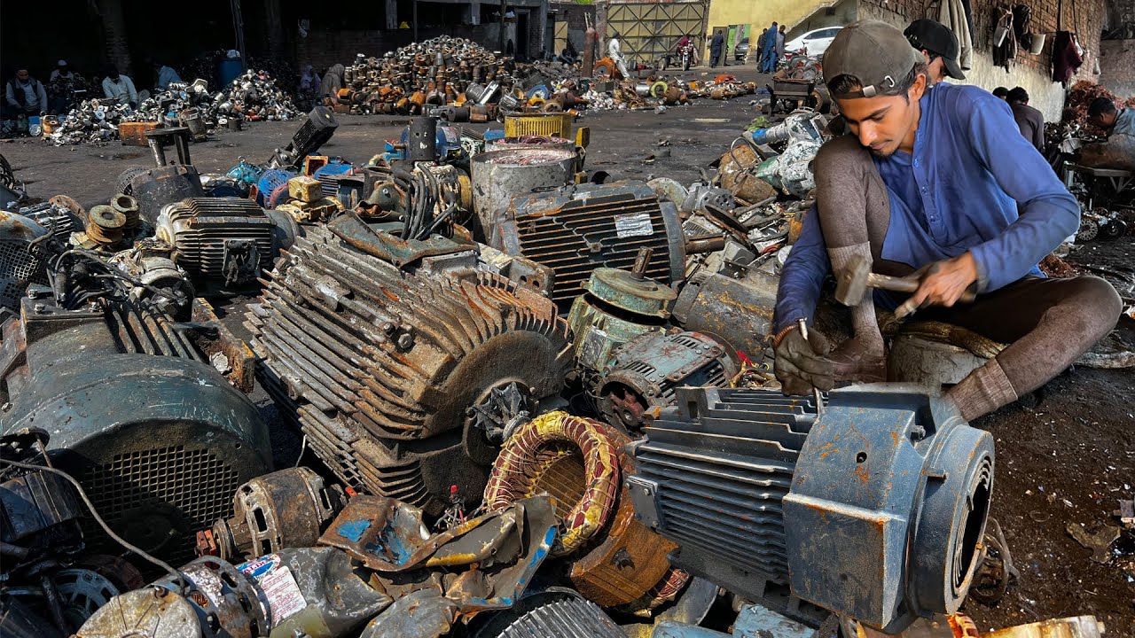 Amazing Process of Making Cartridge Cases From Scrap Heavy Electric Motors | Incredible Recycling