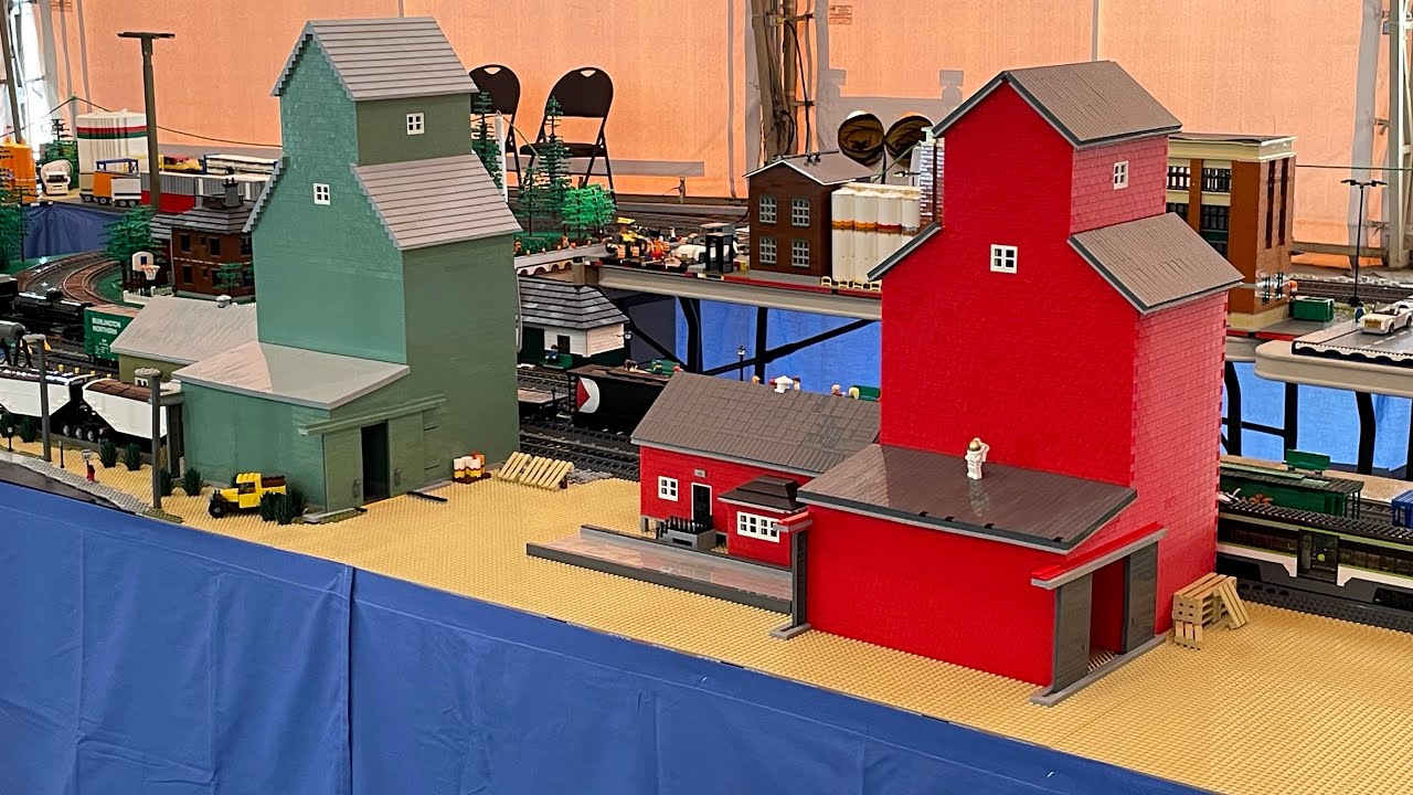 LEGO Grain Elevators - Heritage Park Railway Days 2022
