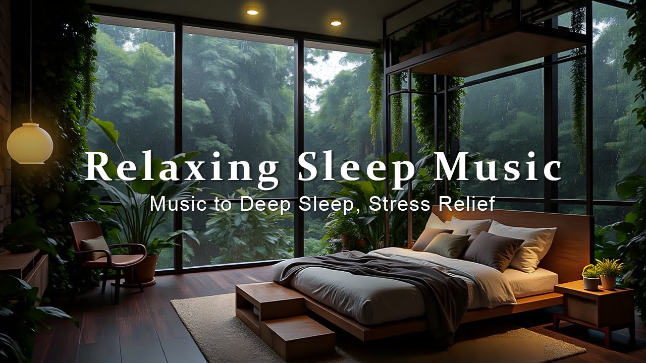 Relaxing Piano and Soft Rain - Healing Sleep Music for Insomnia and Deep Rest, Stress Relief