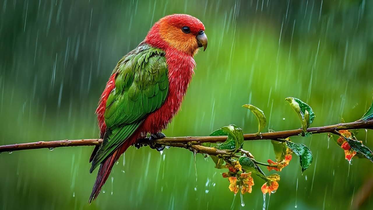 🕊️ Peaceful Piano and Bird Songs with Rain Sounds - Healing Music for Relaxation and Inner Peace 🌸🌿🎹
