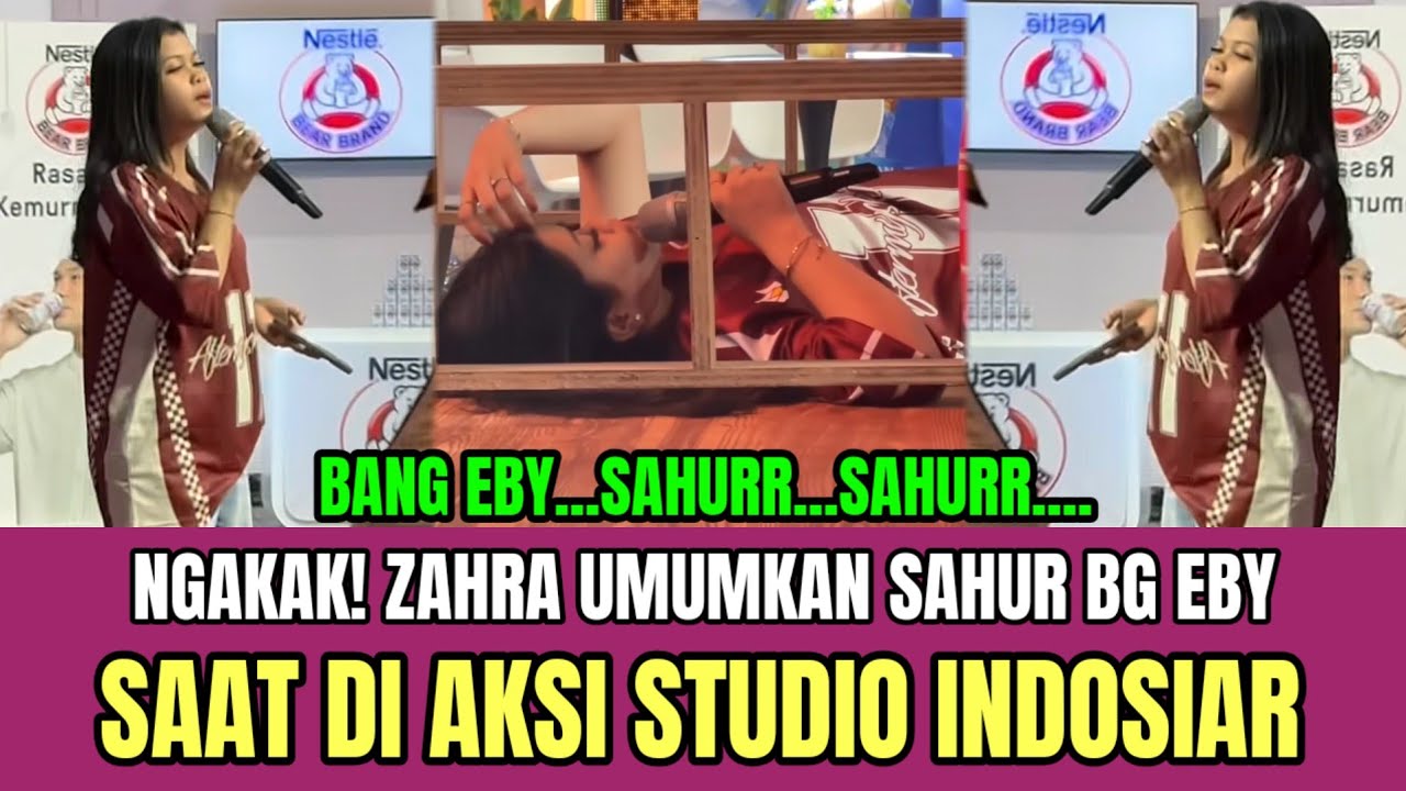 NGAKAK! Zahra Umumkan Sahur Bang Eby, Saat di Studio Aksi Indosiar!