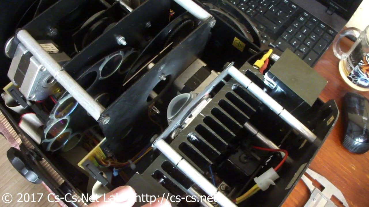 Cs-Cs: Сканер ROBE Scan 250 XT - Внутреннее устройство сканера (подробное)