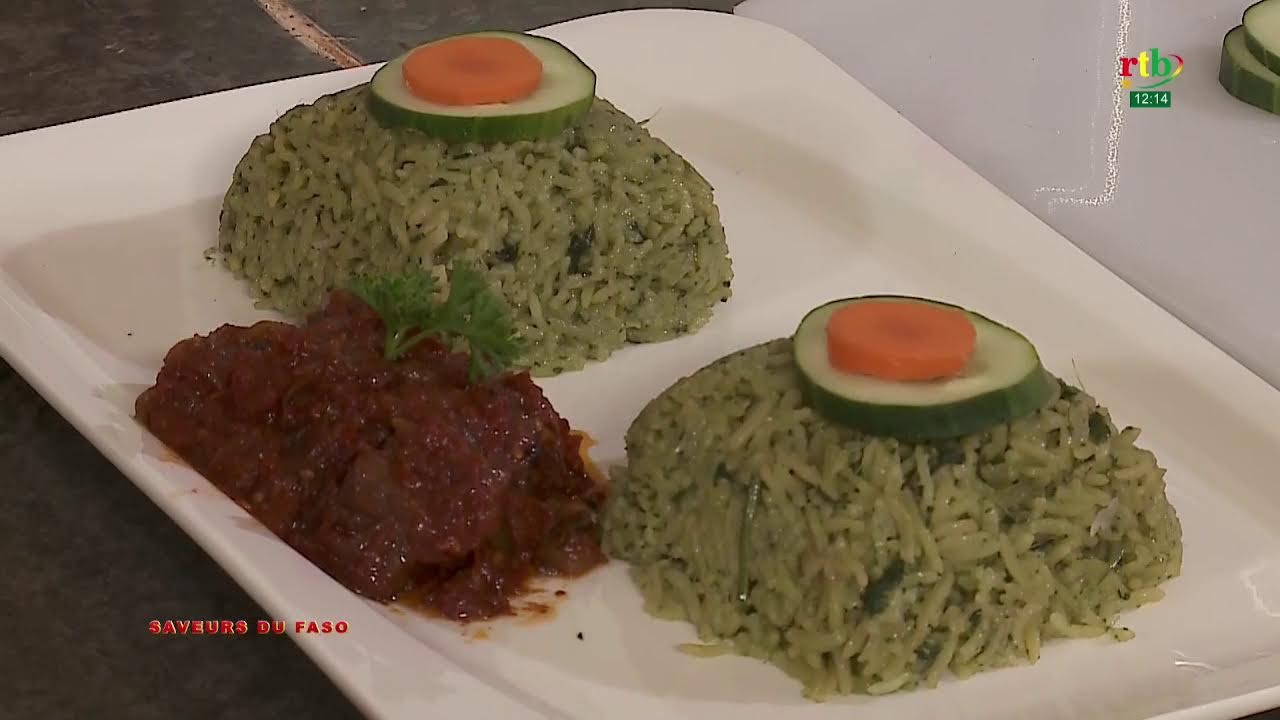 RTB- Saveurs du Faso sur le saraméré, recette de riz avec des feuilles de haricot et de sauce tomate