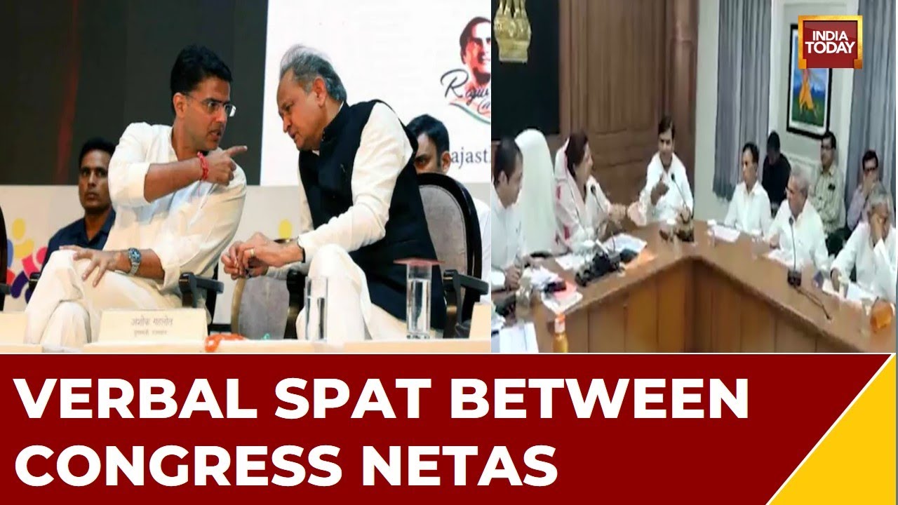 Infighting And Ruckus Within Rajasthan Congress | Rajasthan Cong Chief & Cong MLA Spar At Meet
