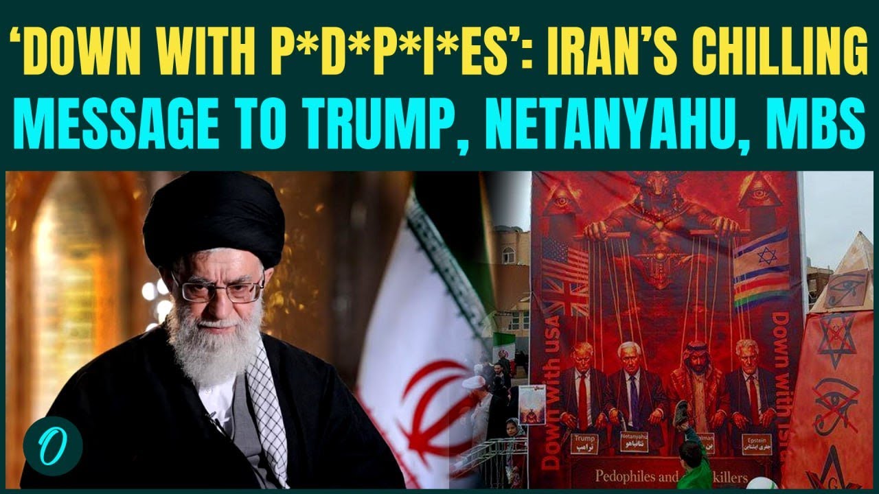 US Iran War: Iran PUBLICLY HUMILIATES Trump, Netanyahu, MBS in CHILLING Epstein Banner| ‘P*D*P*I*ES’