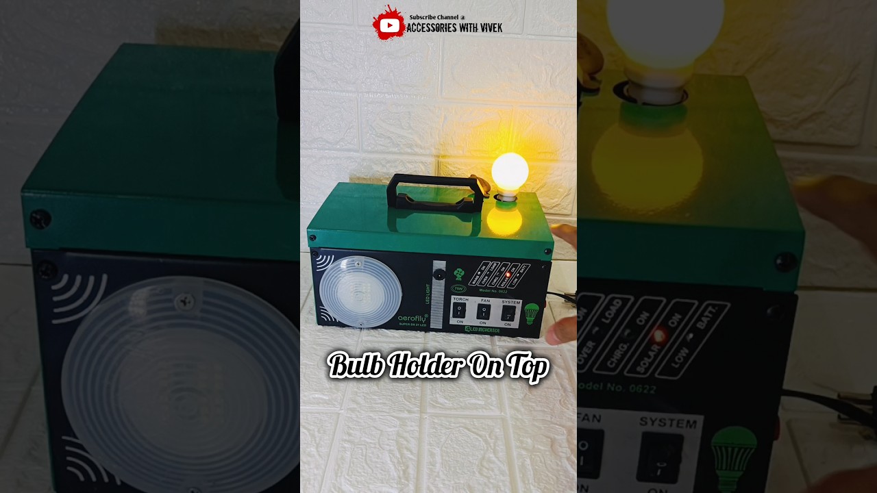 Mini Inverter Portable Solar Inverter Emergency light for home #inverter #solarinverter #emergency