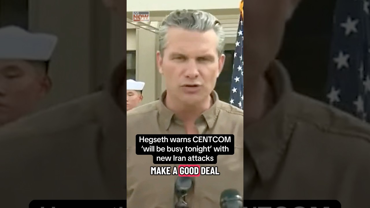 Hegseth warns Iran, says CENTCOM &lsquo;will be busy tonight&rsquo;
