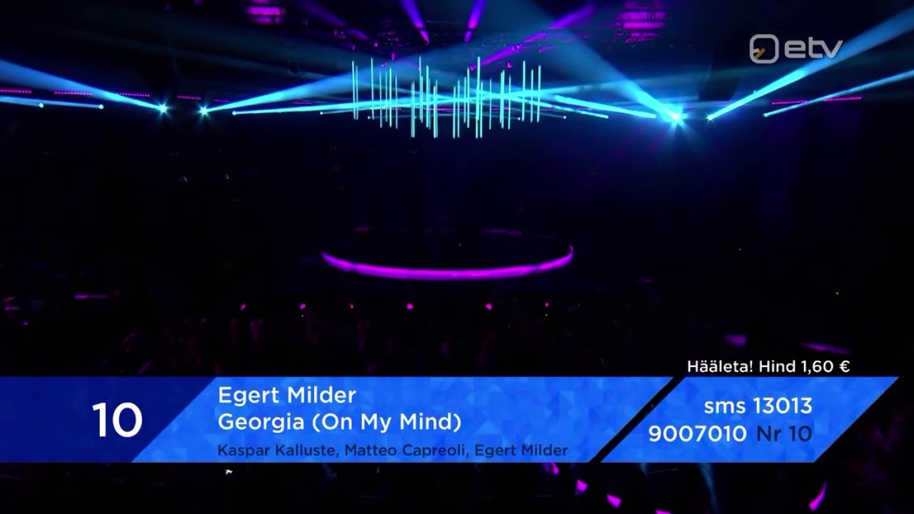 Egert Milder &ndash;&nbsp;Georgia (On My Mind) - LIVE at Eesti Laul 2020 Semifinal 1