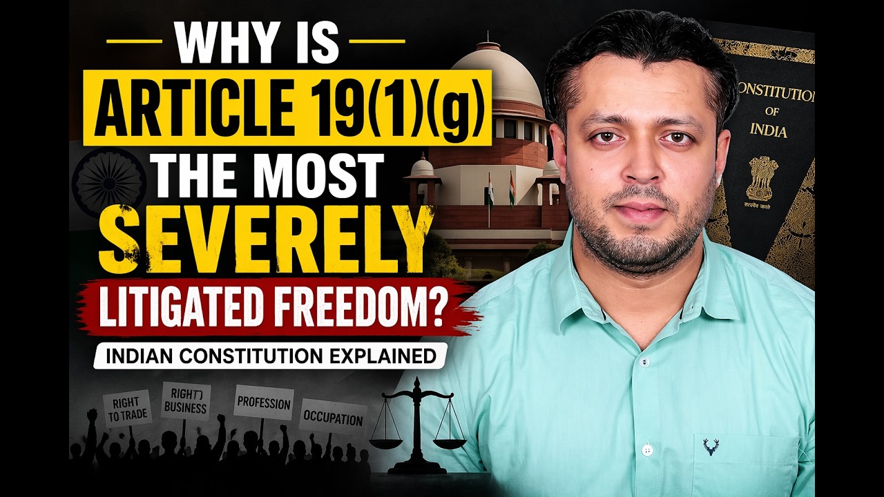 Article 19(1)(g) : The Most Litigated Right in India? | Freedom of Trade & Business Explained | BBA