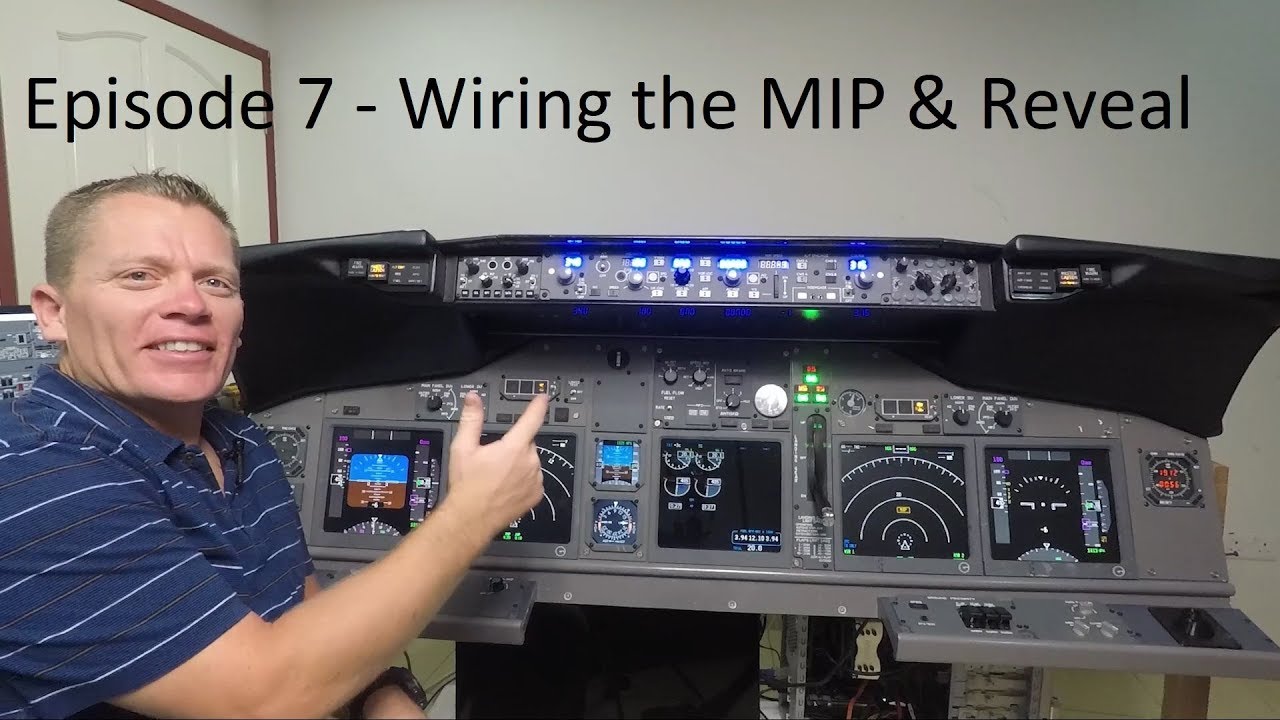 737 Sim Build - Wiring the 737 MIP & Reveal #7