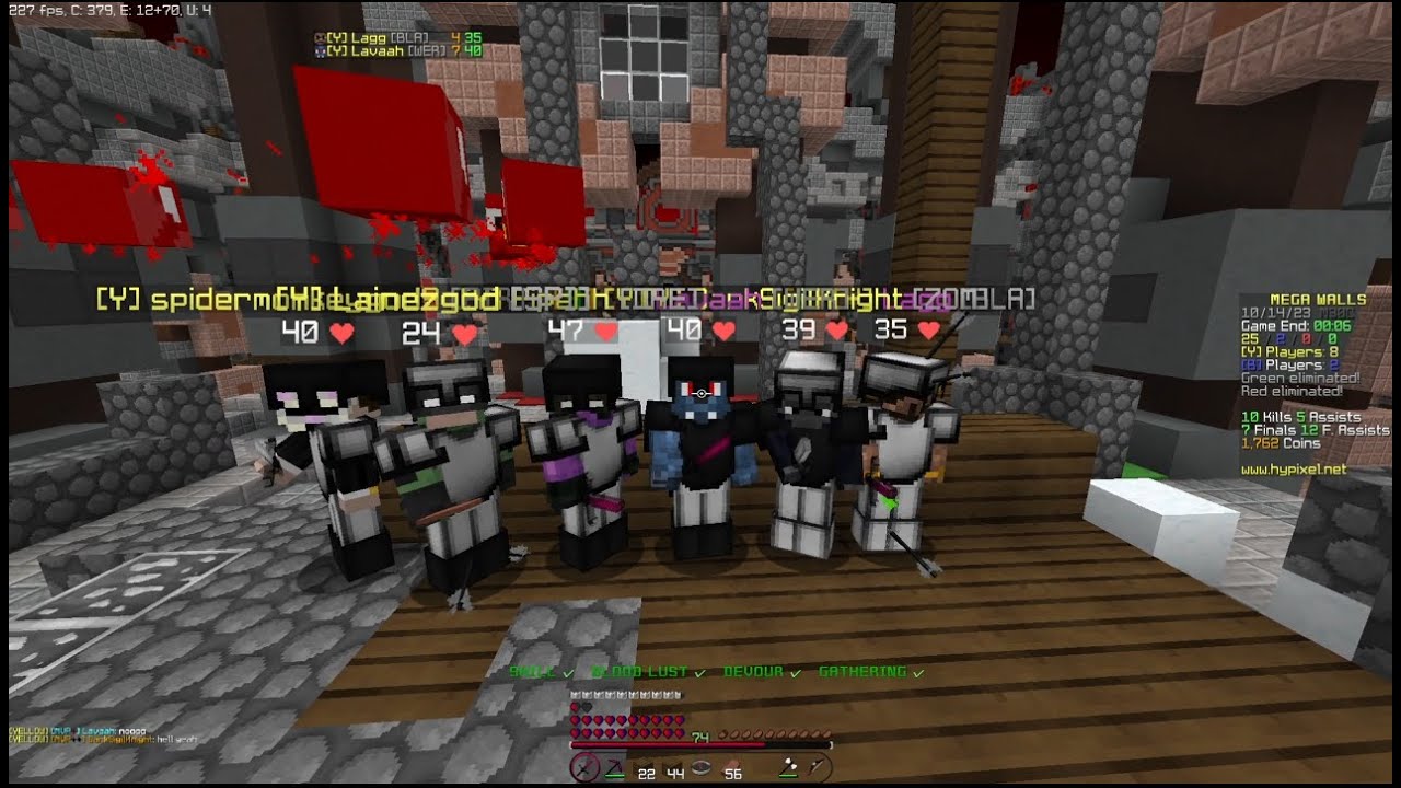 Insane Teamfights, Tnt Trap, 3/4 Dia WW Comeback, All in One Game | Mega Walls