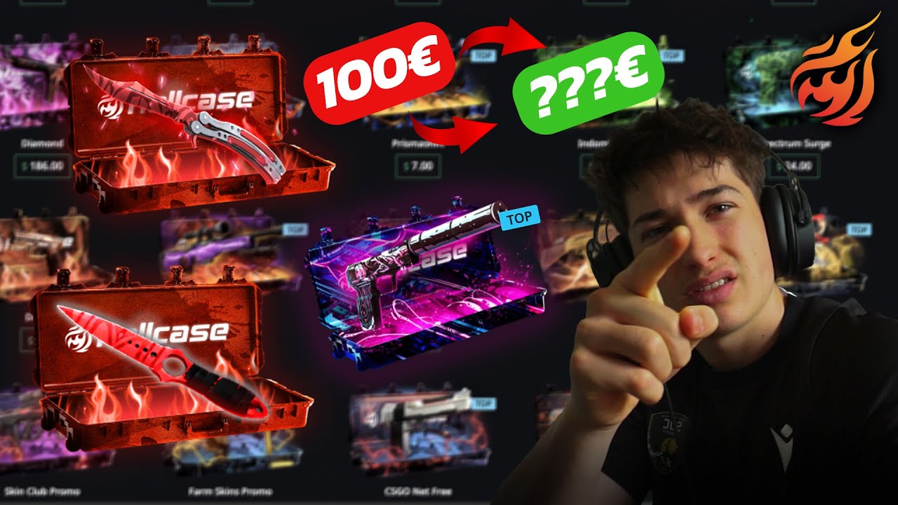 Peut-on DEVENIR RICHE avec 100€ sur Hellcase ?