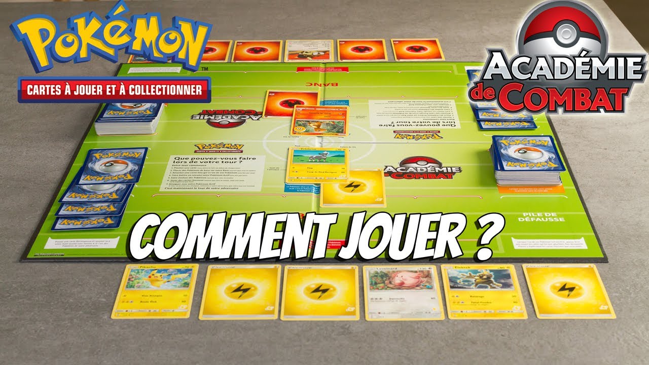 Pokémon Académie de Combat Comment jouer au Jeu de Plateau et au JCC Pokémon Tutoriel en Français