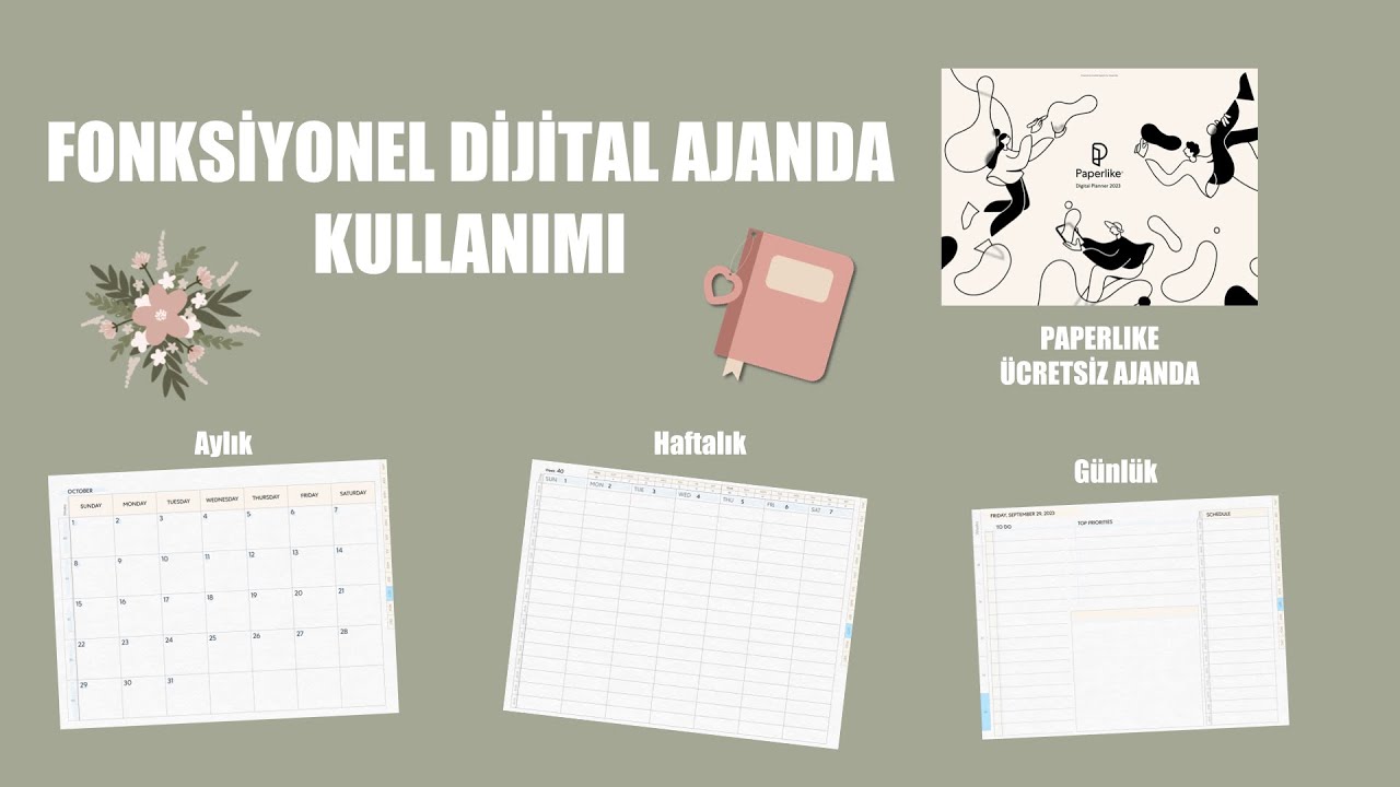 TABLETTE DİJİTAL AJANDA | PAPERLIKE ÜCRETSİZ ÇOK FONKSİYONLU AJANDASI | LİNK AÇIKLAMADA