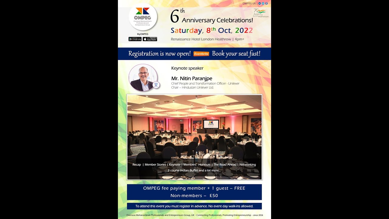 OMPEG - 6th Anniversary (PART 1) - Welcome and Intro #OMPEG6th #OMPEGROCKS #London #UKMaharashtrians