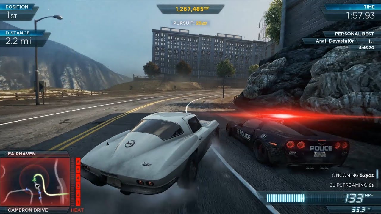 NFS Most Wanted 2012 Cut Content - Chevrolet Corvette C2 Stingray