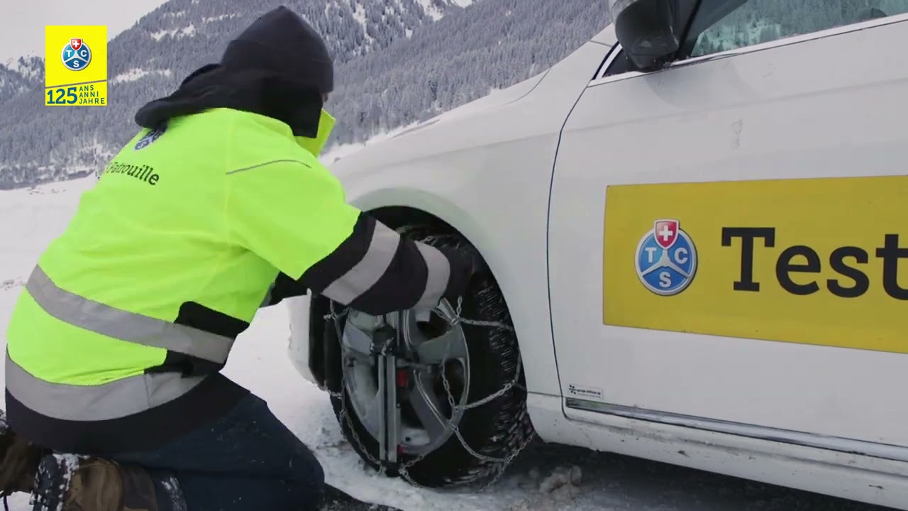 Test delle catene da neve 2021