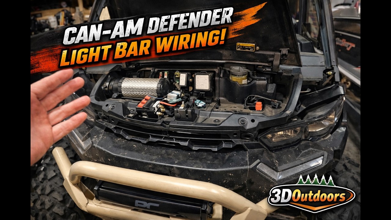 Can-Am Defender Light Bar Wiring Options