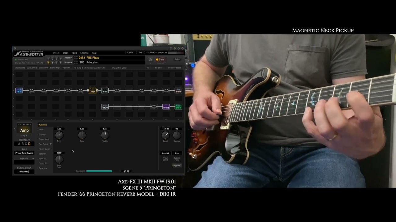 PRS SE Hollowbody II Piezo  |  Fractal Audio Two-Rock, Dumble and Fender models