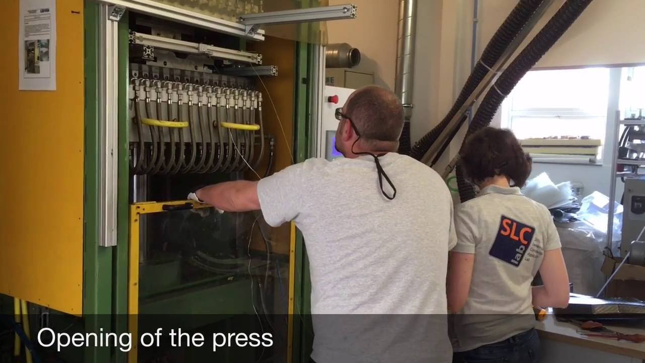 ICON Videspro - initial trials of thermoplastic press forming