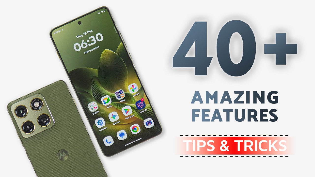 Moto Edge 70 Tips & Tricks | 40+ Special Features - TechRJ
