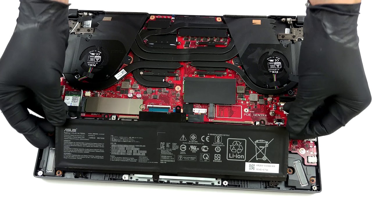 🛠️ ASUS TUF Dash F15 (FX516) (Core i7-11370H + GeForce RTX 3070) - disassembly and upgrade options