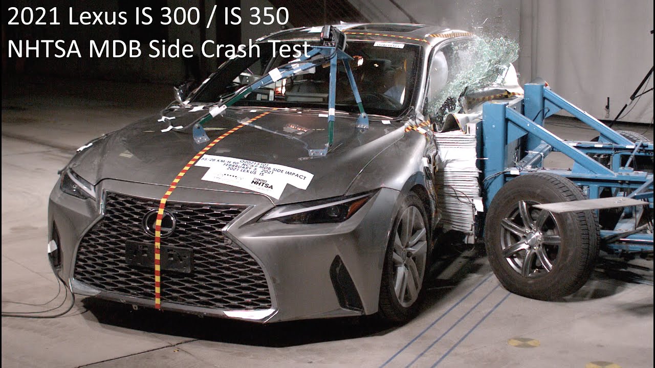 2021-2022 Lexus IS 300 / IS 350 NHTSA MDB Side Crash Test