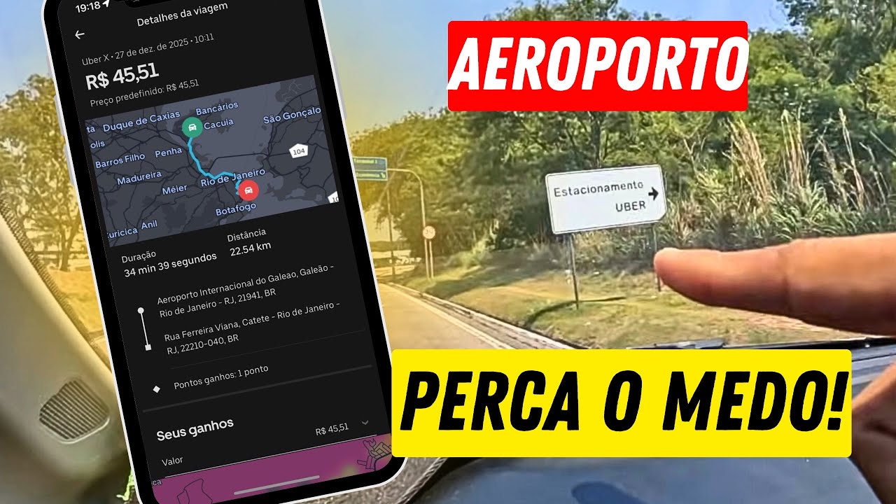 ✅Como dobrar no AEROPORTO e pegar as melhores corridas na Uber, 99pop, Indriver