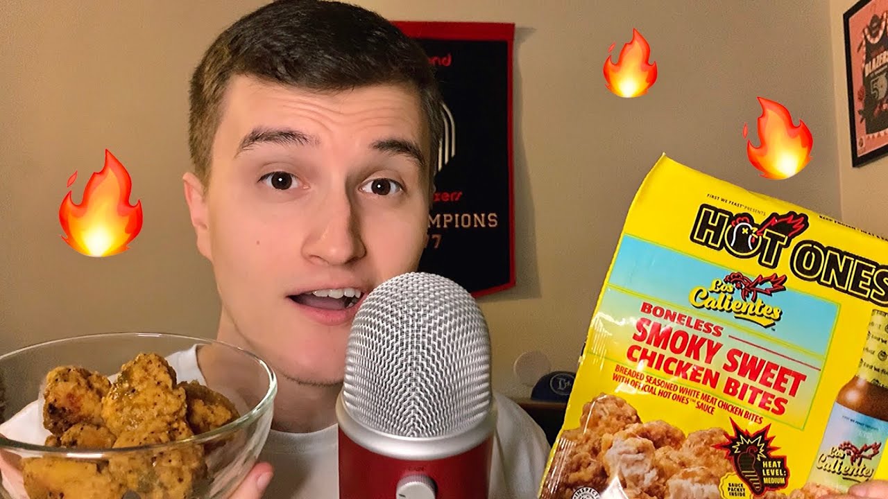 [ASMR] Hot Ones Hot Sauce & Wings Mukbang 🐔🔥