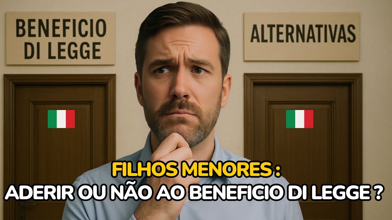CIDADANIA ITALIANA - ADERIR OU NÃO AO BENEFICIO DI LEGGE PARA OS FILHOS MENORES ?