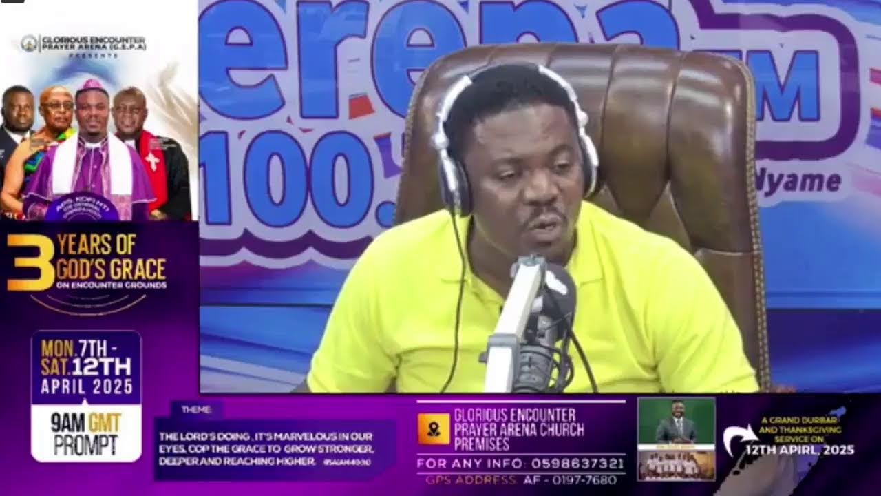 Encounter is live with Rev. Kofi Nti (DE General) (WHATSAPP 0598637321) || 09-4-2025..