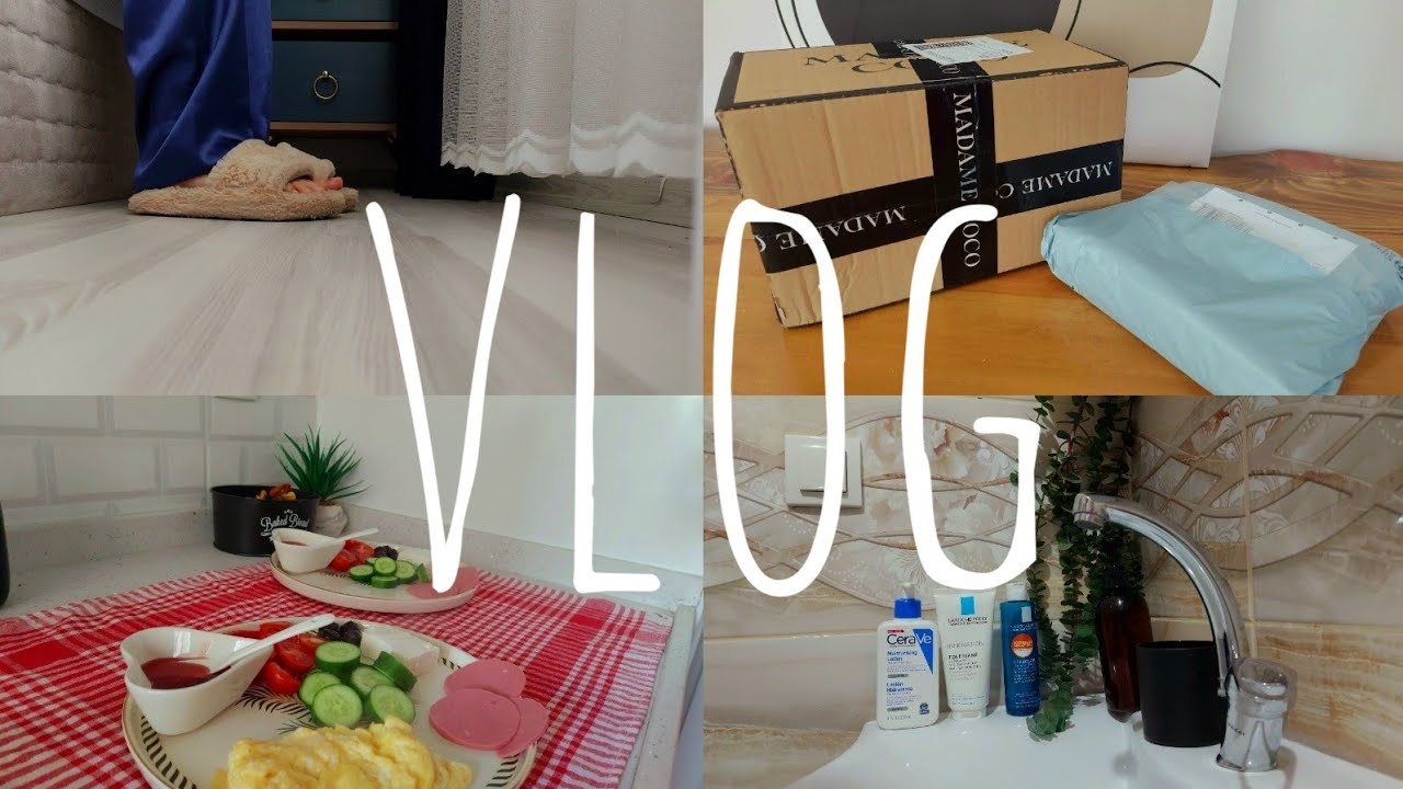 İLK VLOG - Sesiz Vlog Beni tanıyın/Kahvaltı Hazırlıyorum/Kargo Açıyoruz